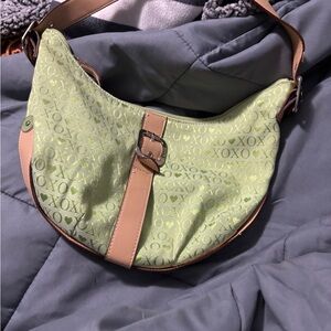 SOLD ❌ XOXO Green and Tan Y2K Women's Bag